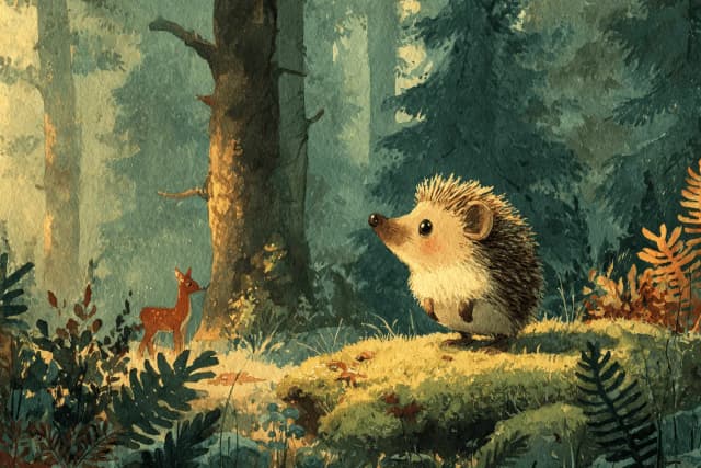 Themenbild zu Leseverständnis · Pino, der kleine Igel